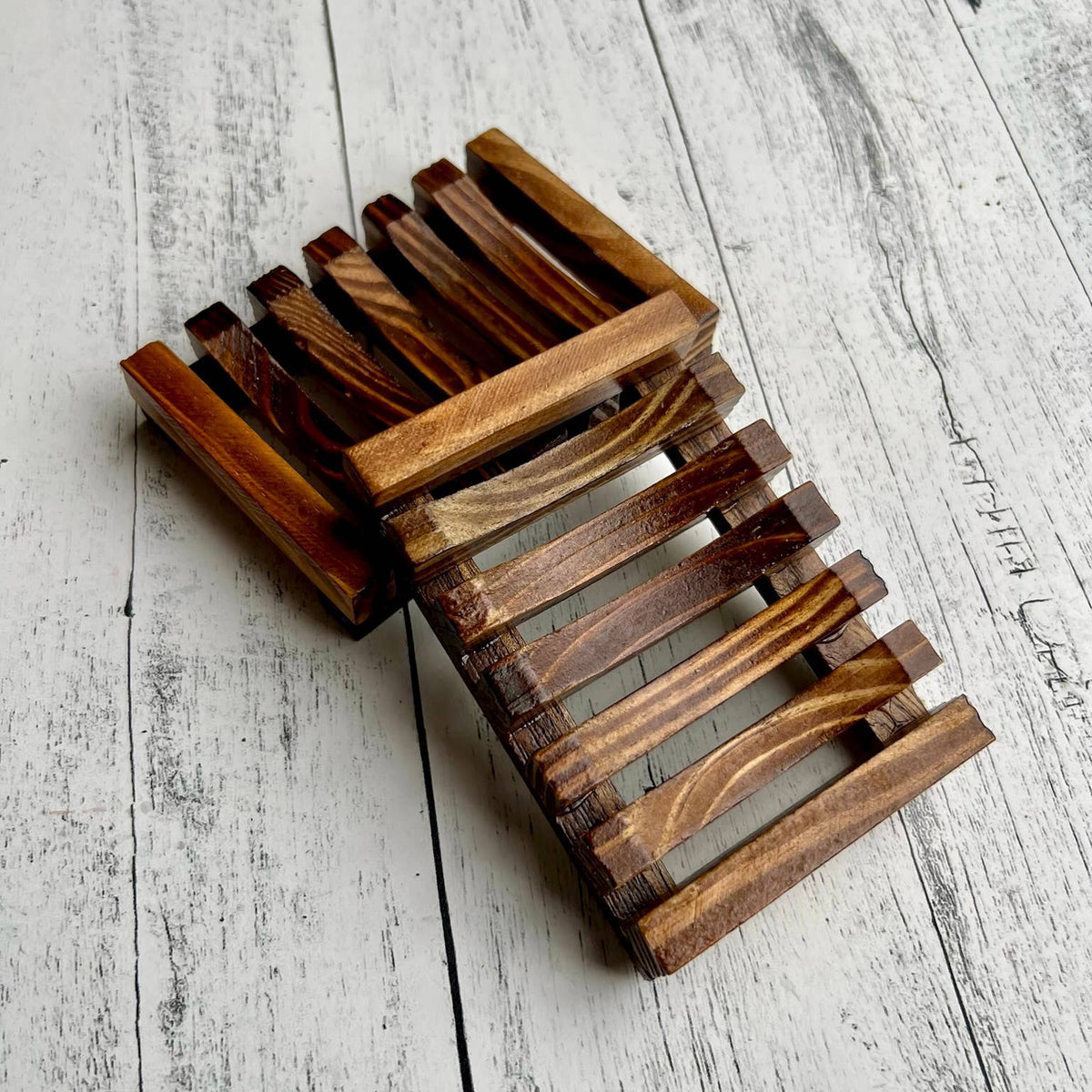 Pine Wood Soap Dish, Self Draining (10 pack)