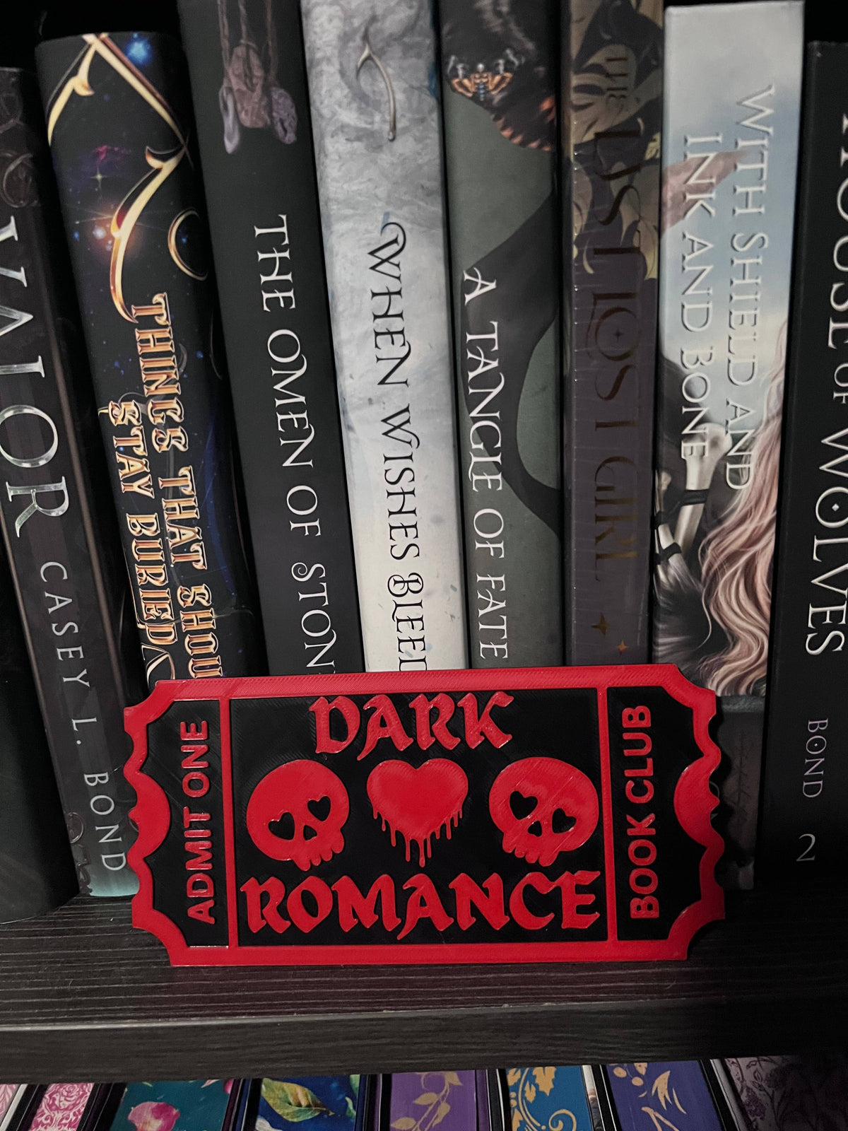 Ticket Stub Bookshelf Decor- 3D printed 