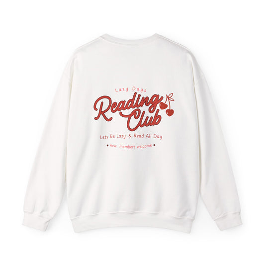 Reading Club Crewneck Sweatshirt — Cozy Book Lover Pullover