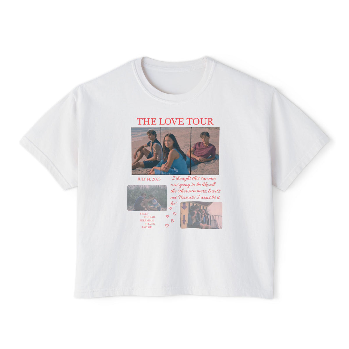 TSITP The Love Tour Tee | Boxy Tee |  Bookish Romance Apparel