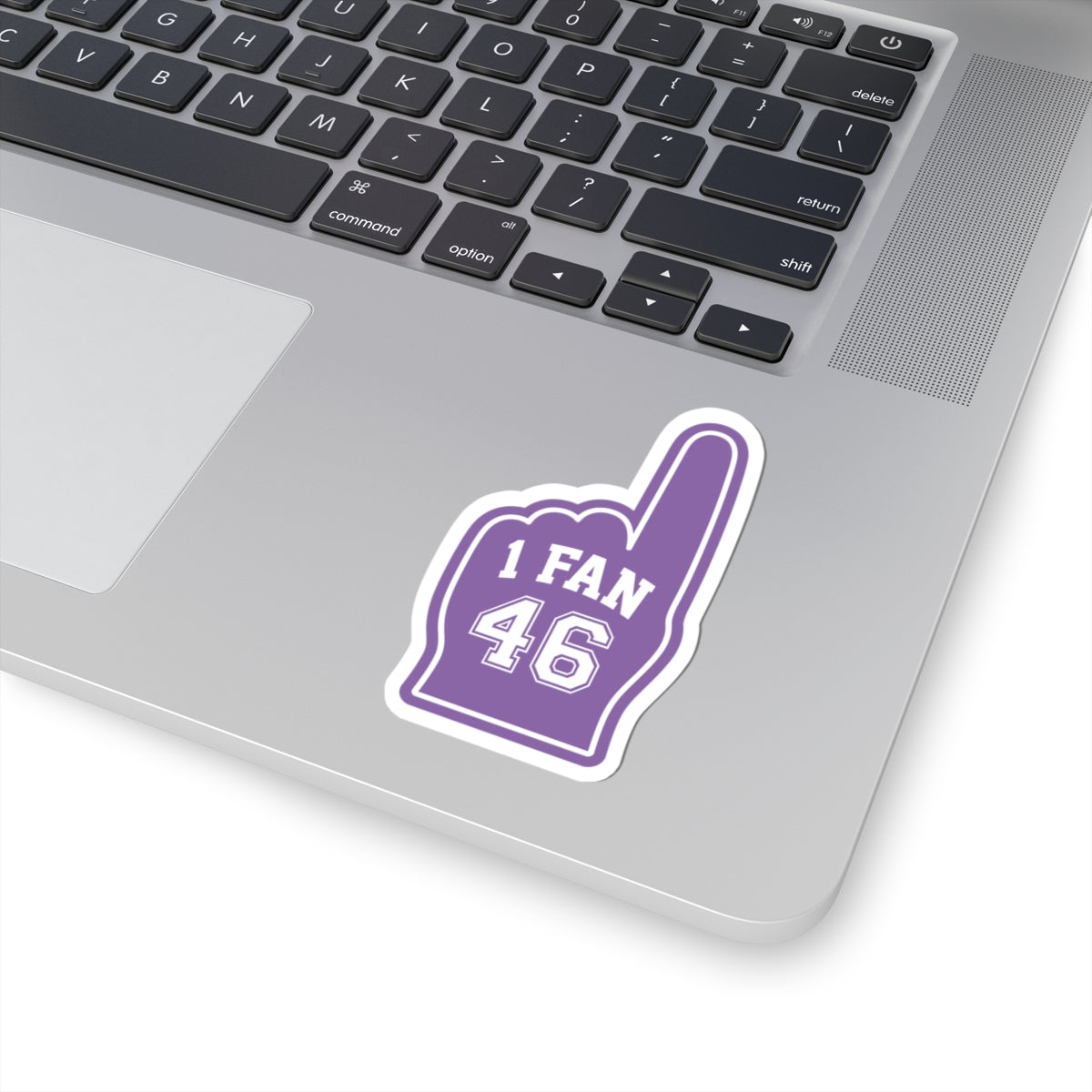 “1 FAN 46” Kiss-Cut Sports Romance Decal