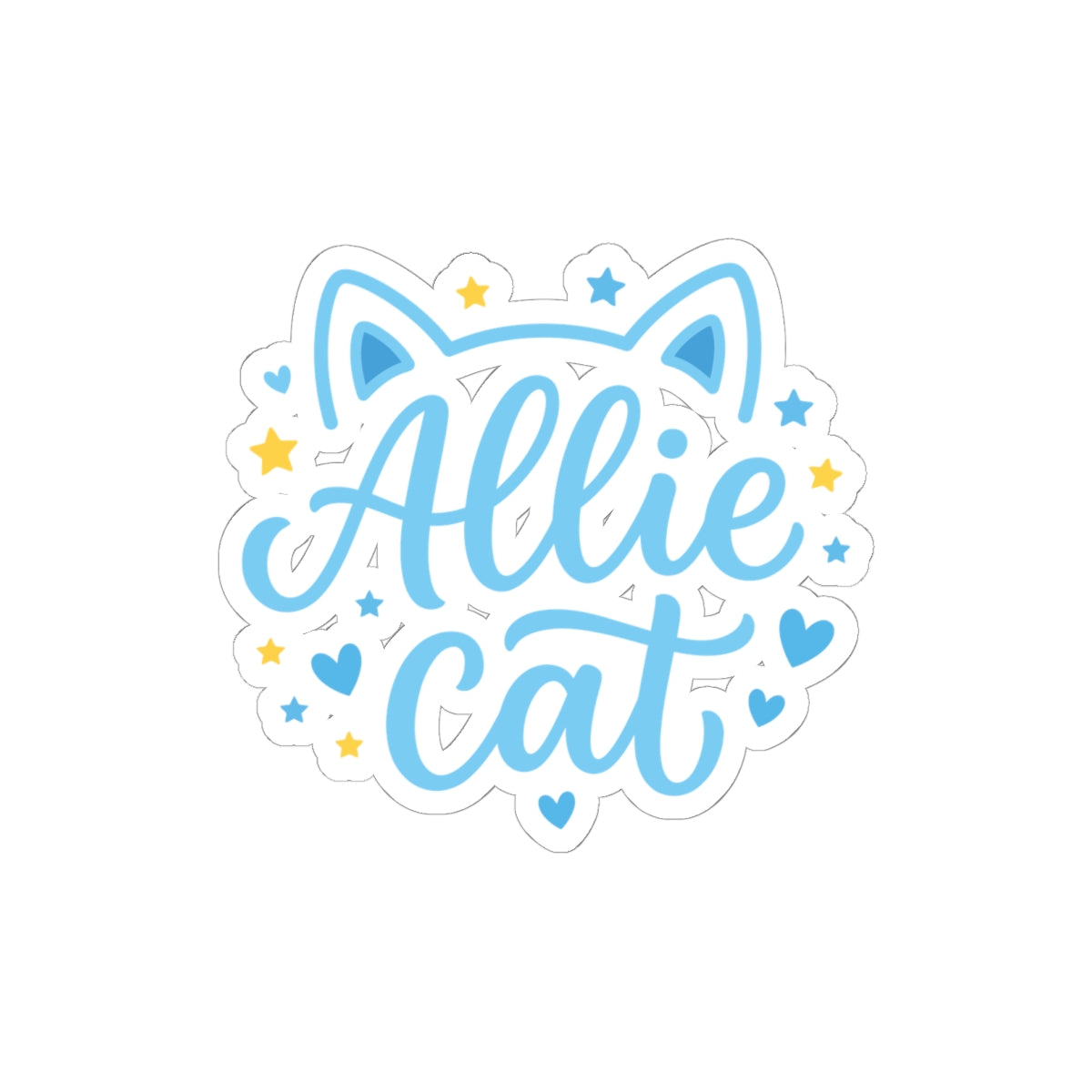 Allie Cat Hockey Romance Sticker