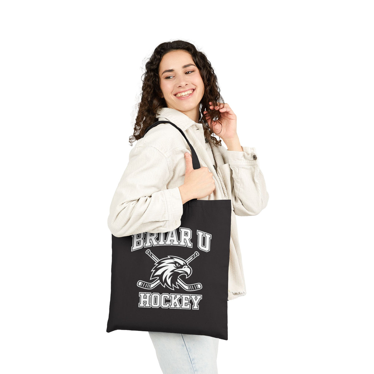Briar U Hockey Team Double-Sided Tote Bag | Off-Campus Inspired Bookish Tote