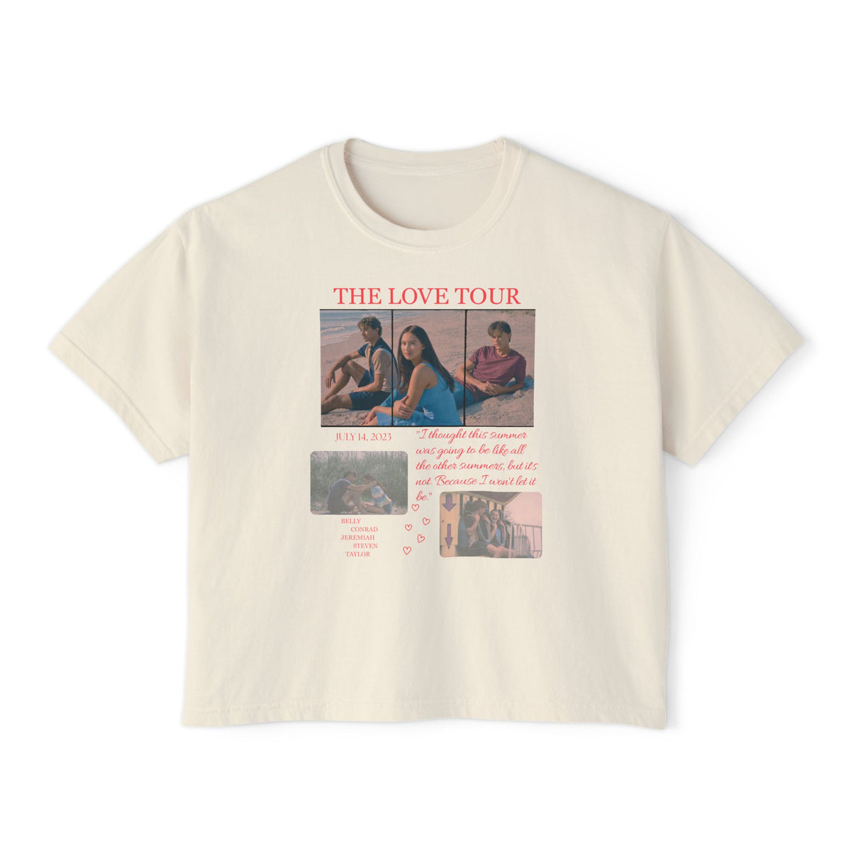 TSITP The Love Tour Tee | Boxy Tee |  Bookish Romance Apparel