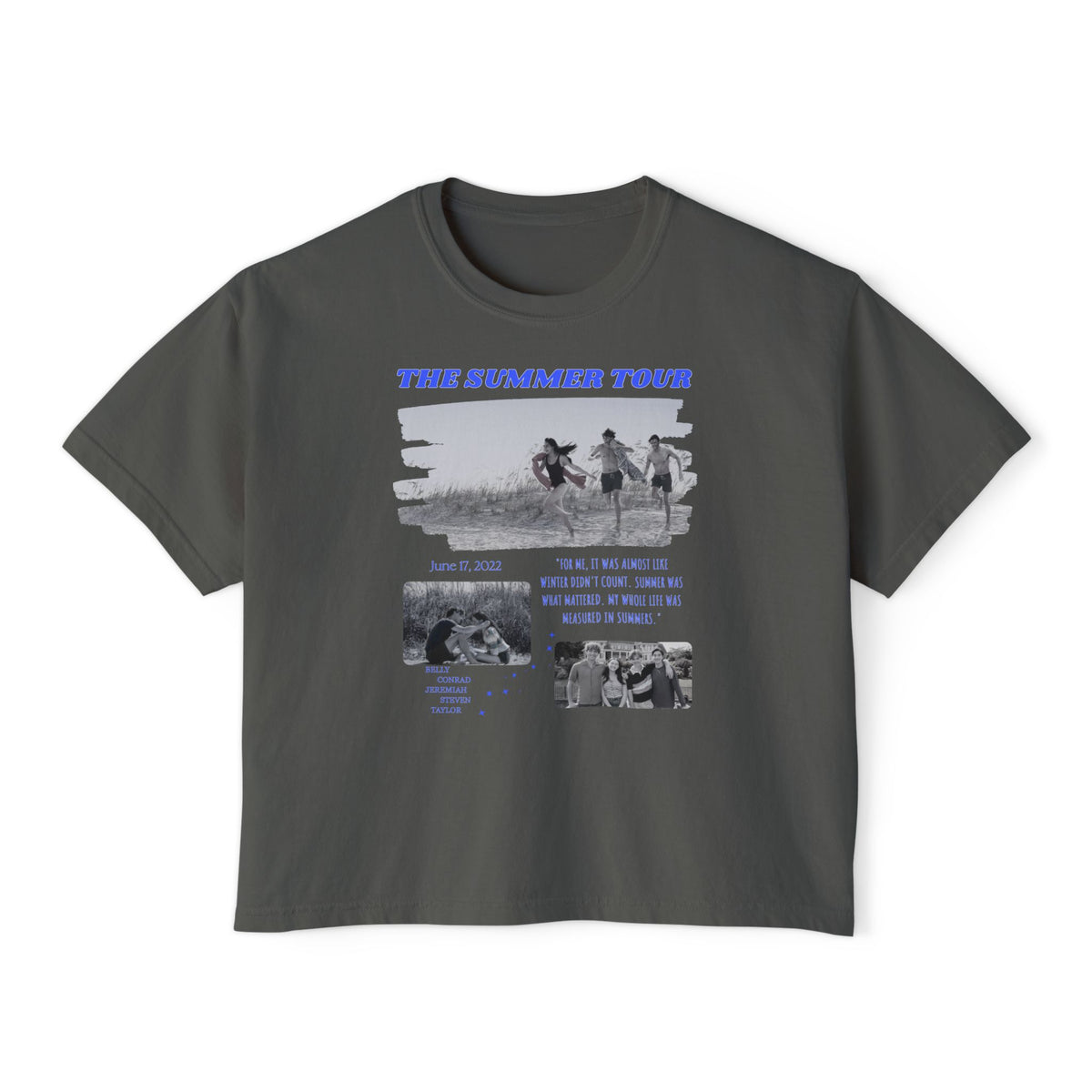 TSITP The Summer Tour inspired Tee | Boxy Bookish Tee | Book Inspired Apparel