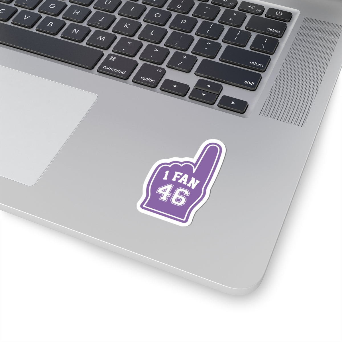 “1 FAN 46” Kiss-Cut Sports Romance Decal