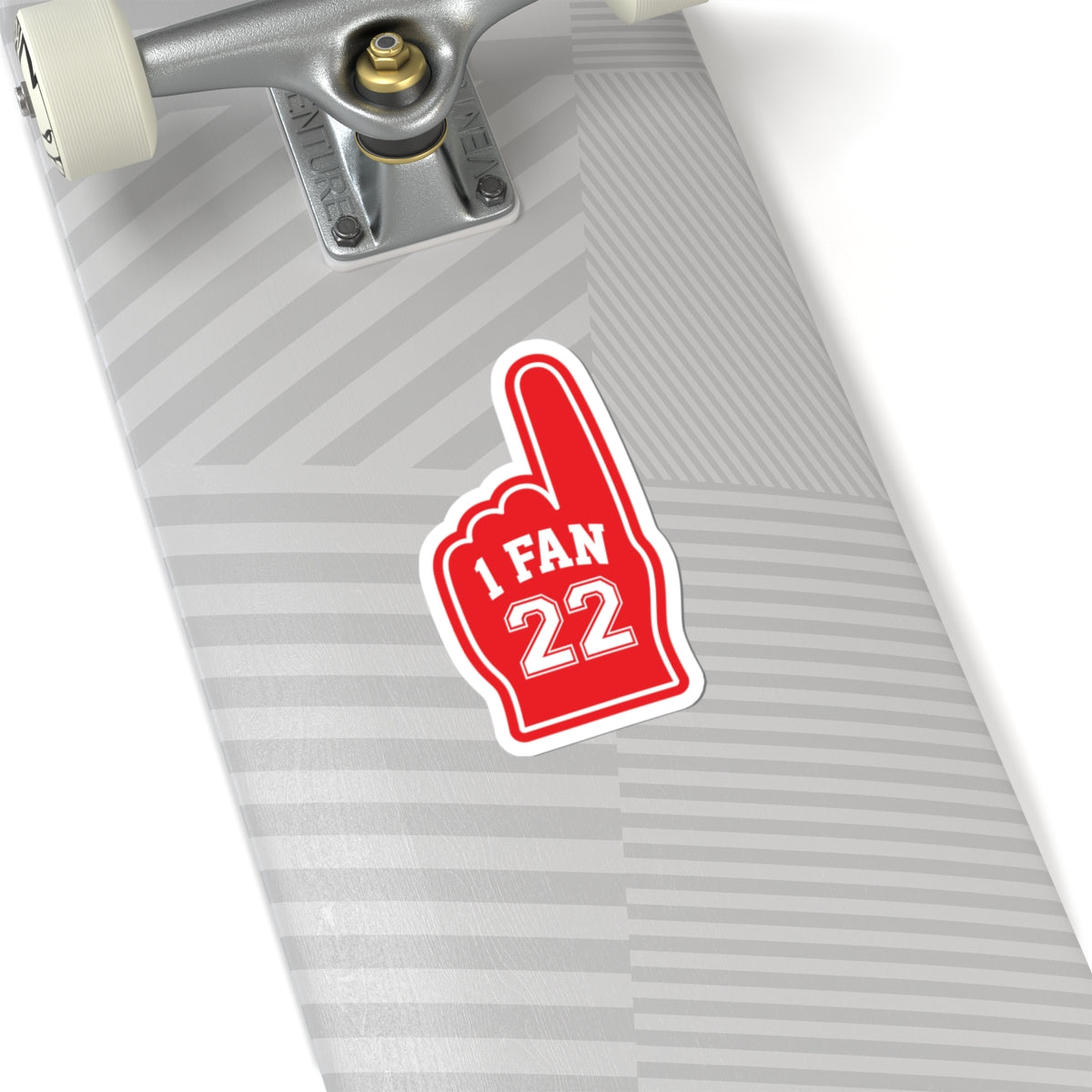 "1 FAN 22" Red Sports Romance Decal