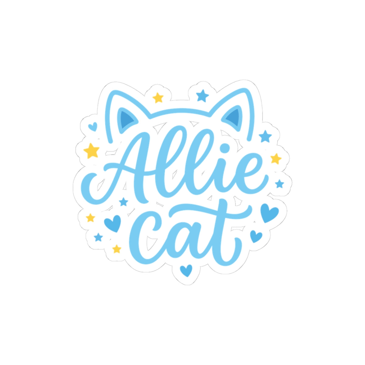 Allie Cat Hockey Romance Sticker