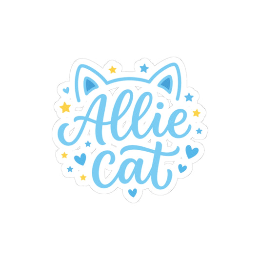Allie Cat Hockey Romance Sticker