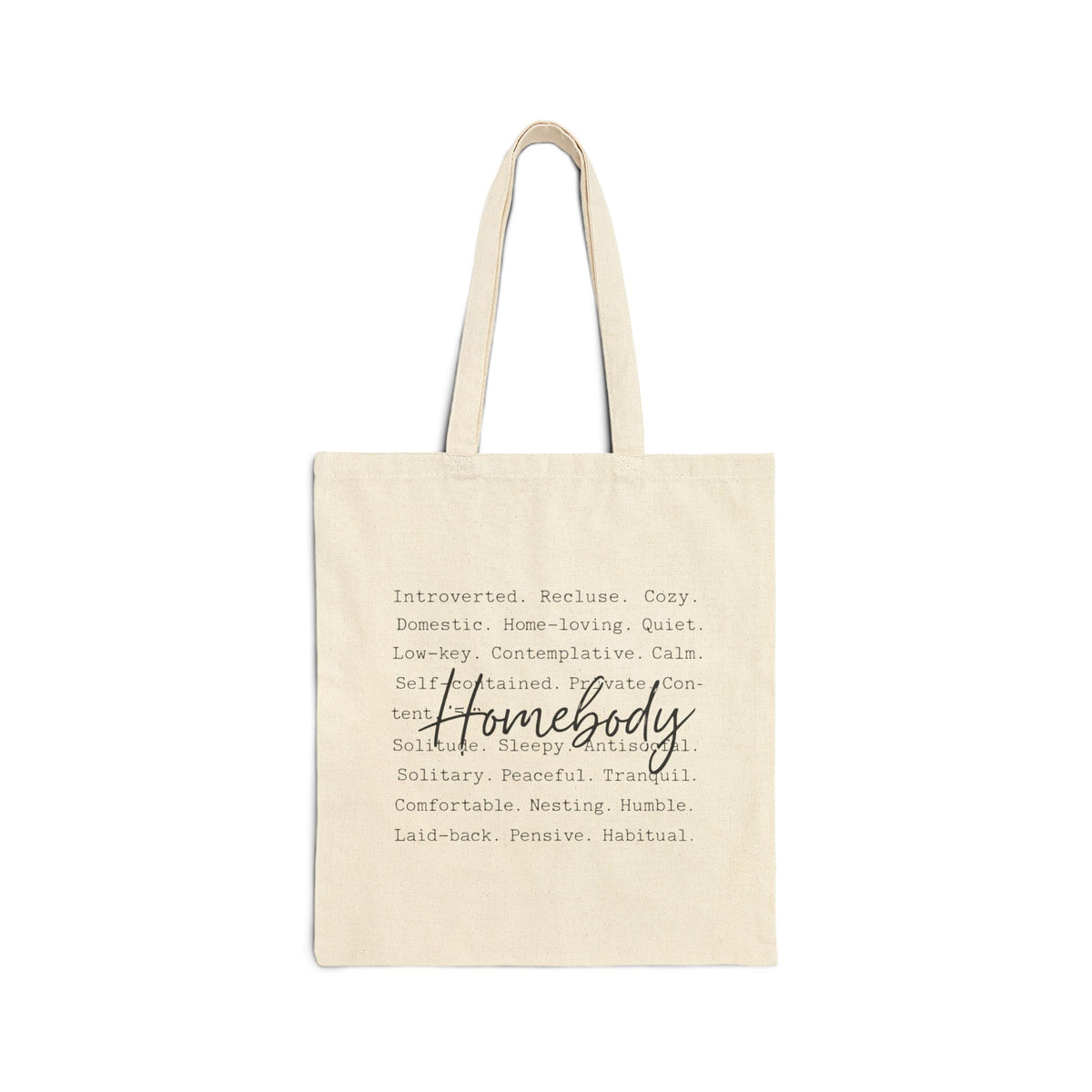 Homebody Definition Tote Bag — Cozy Aesthetic Canvas Tote - Customize