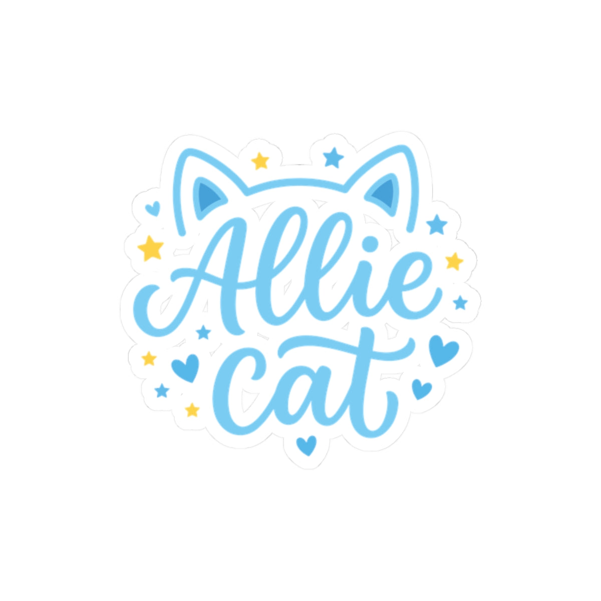 Allie Cat Hockey Romance Sticker