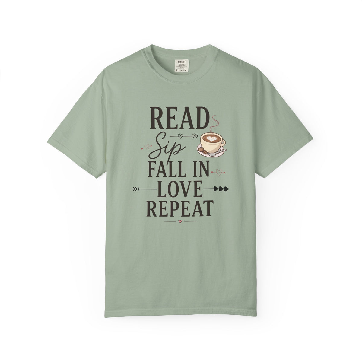 Read Sip Fall in Love Repeat T-Shirt — Coffee & Cozy Reading Tee