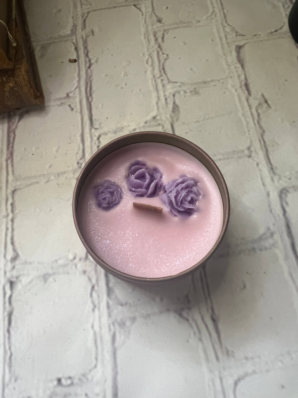 Romance book candles- 4 oz, Scented, small candle, reading