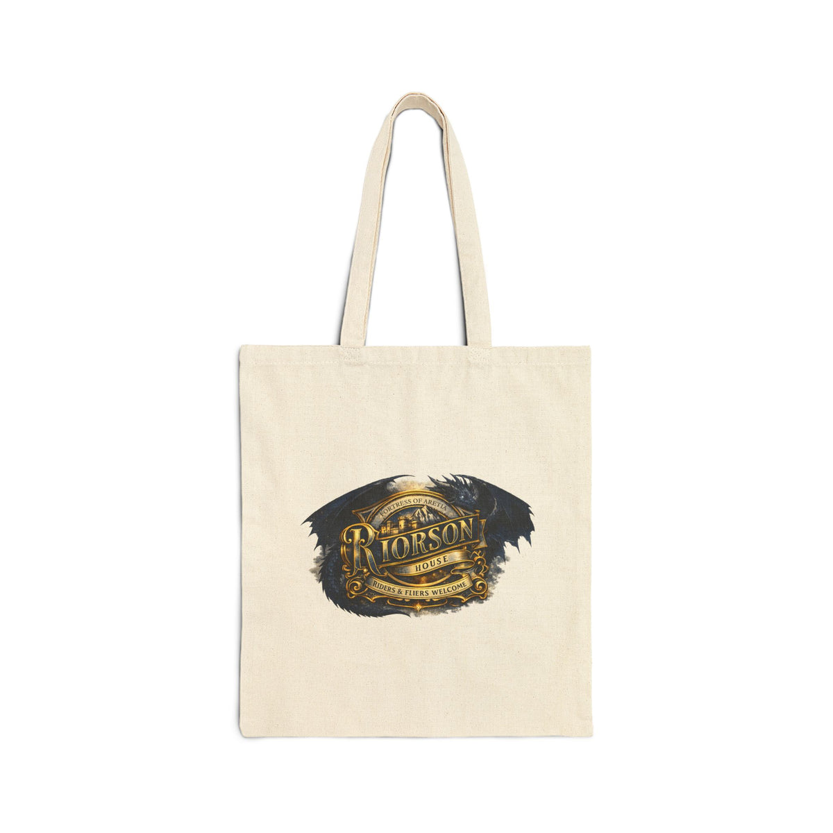 Riorson House Canvas Tote Bag — Custom Optional | Fantasy Book Lover Gift | Romantasy Merch