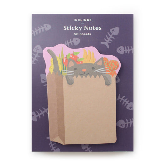 Sticky Notes - Grocery Kitten