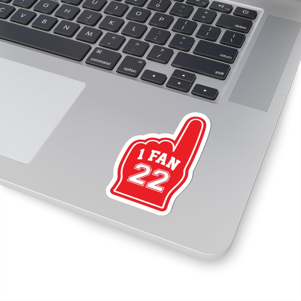 "1 FAN 22" Red Sports Romance Decal