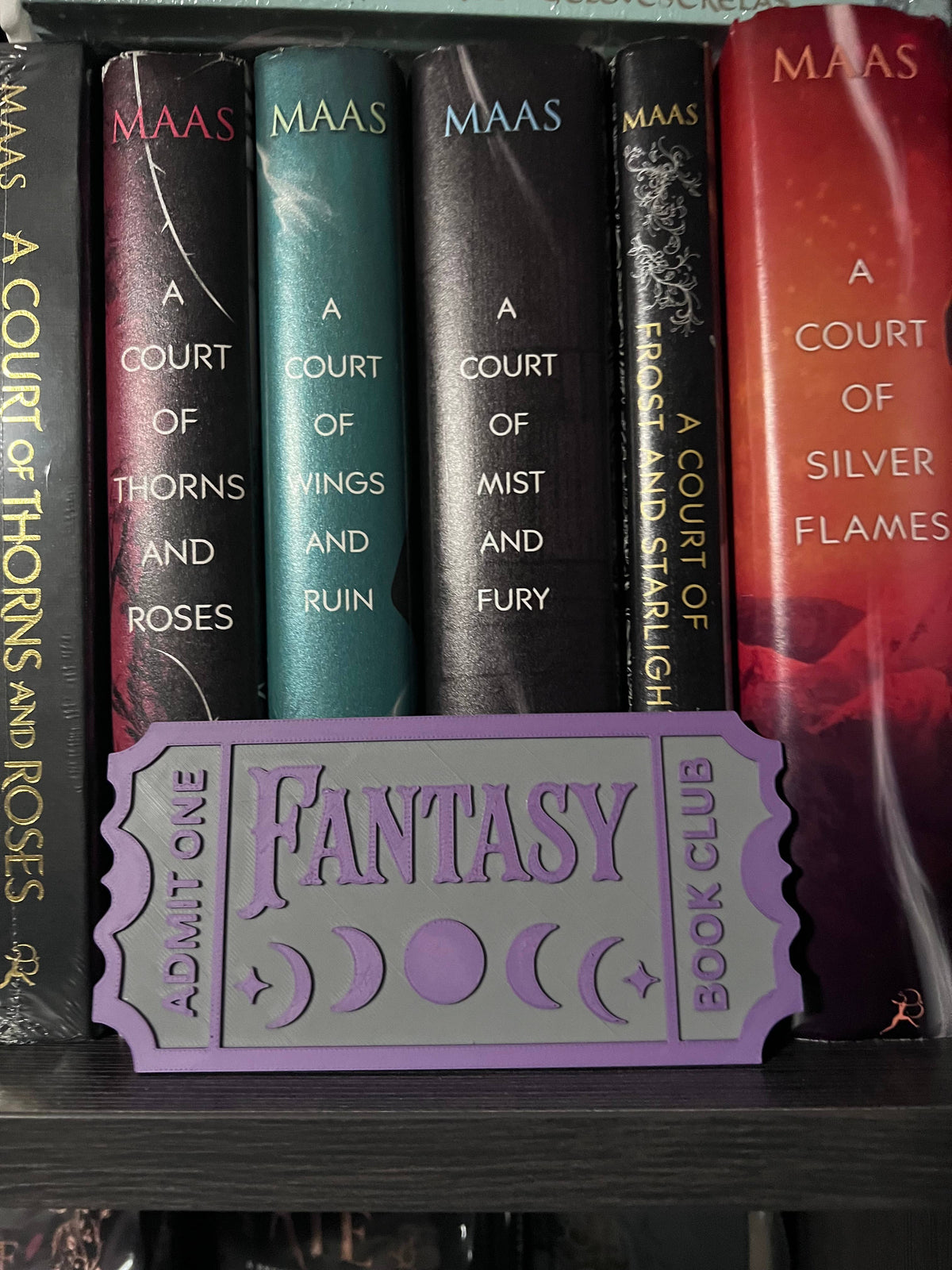 Ticket Stub Bookshelf Decor- 3D printed 