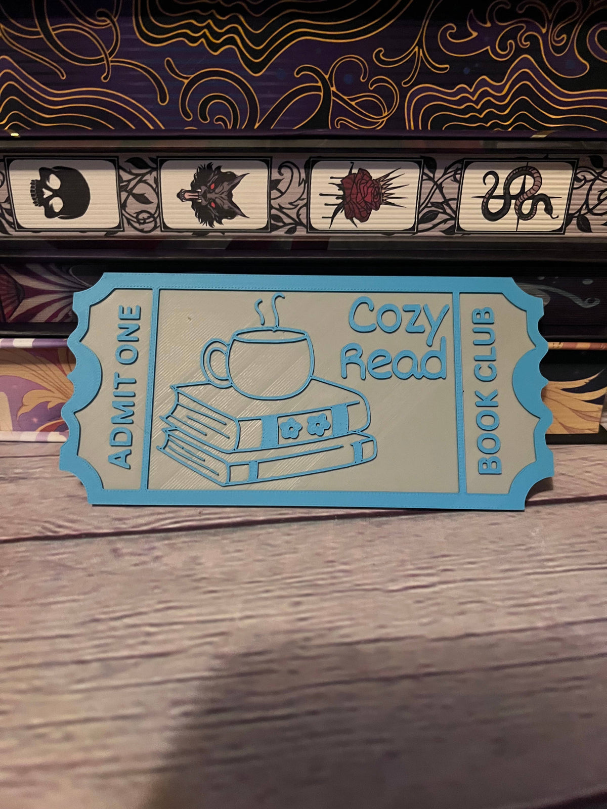 Ticket Stub Bookshelf Decor- 3D printed 
