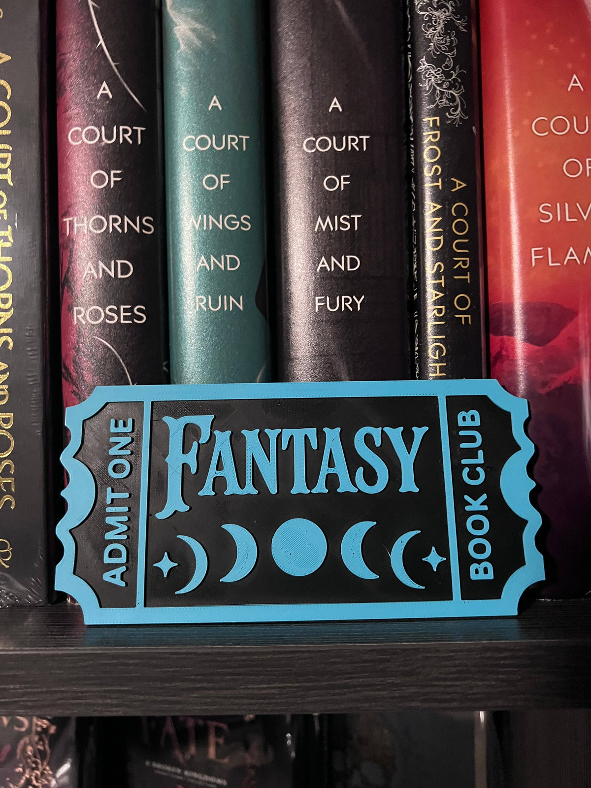 Ticket Stub Bookshelf Decor- 3D printed 