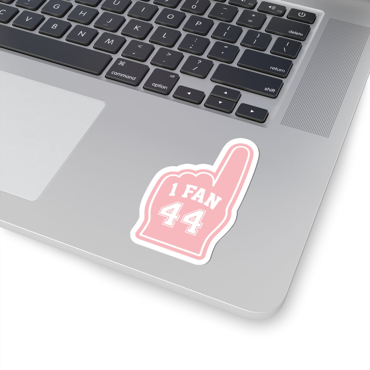 "1 FAN 44" Pink Sports Romance Decal