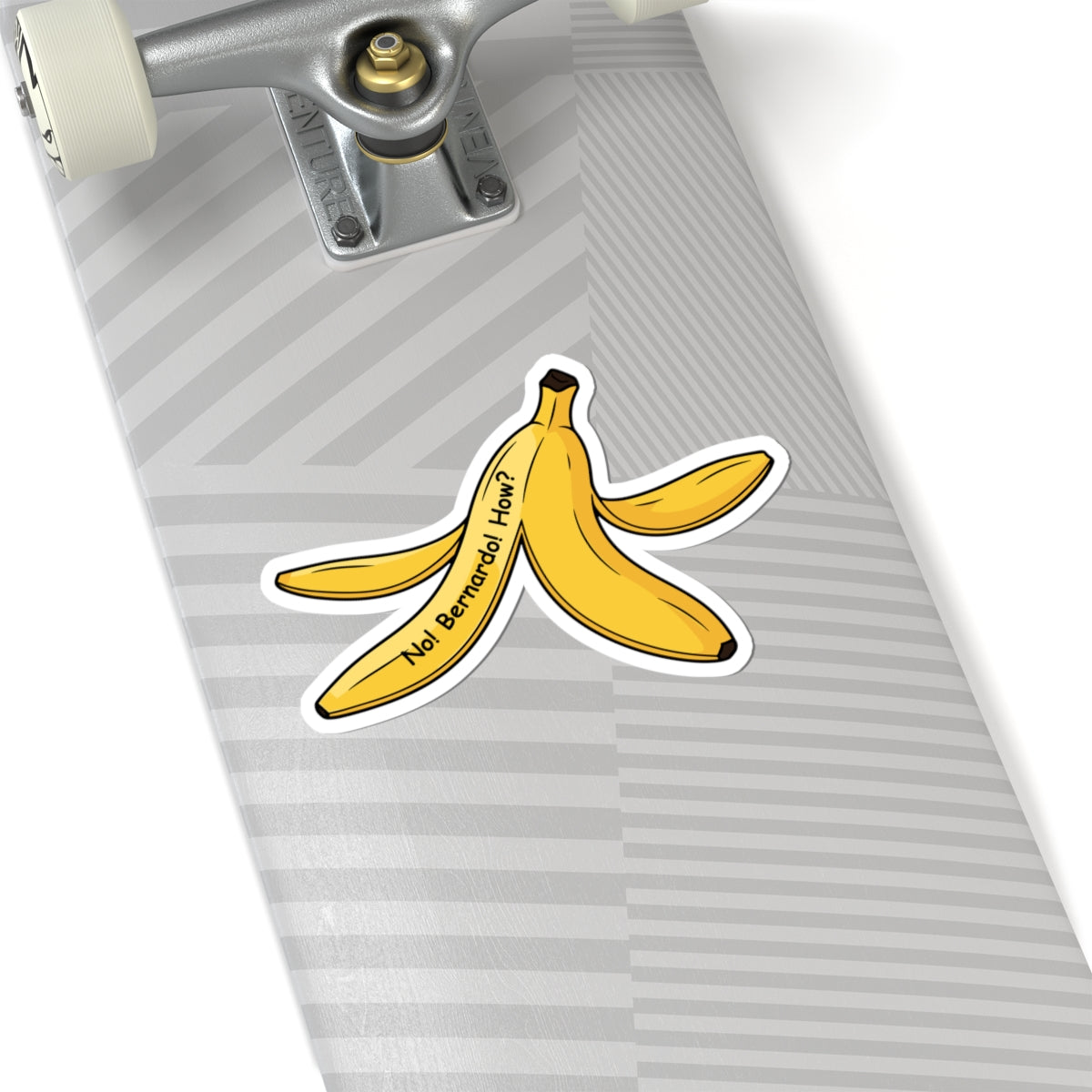 “No! Bernardo! How?” Banana Peel Sticker | Hockey Romance Inspired Bookish Decal