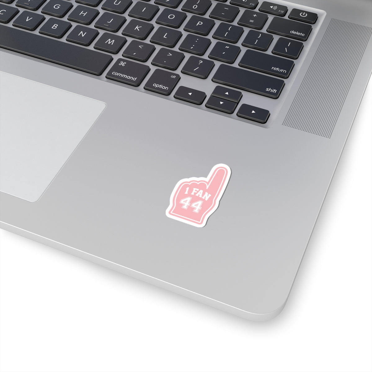 "1 FAN 44" Pink Sports Romance Decal