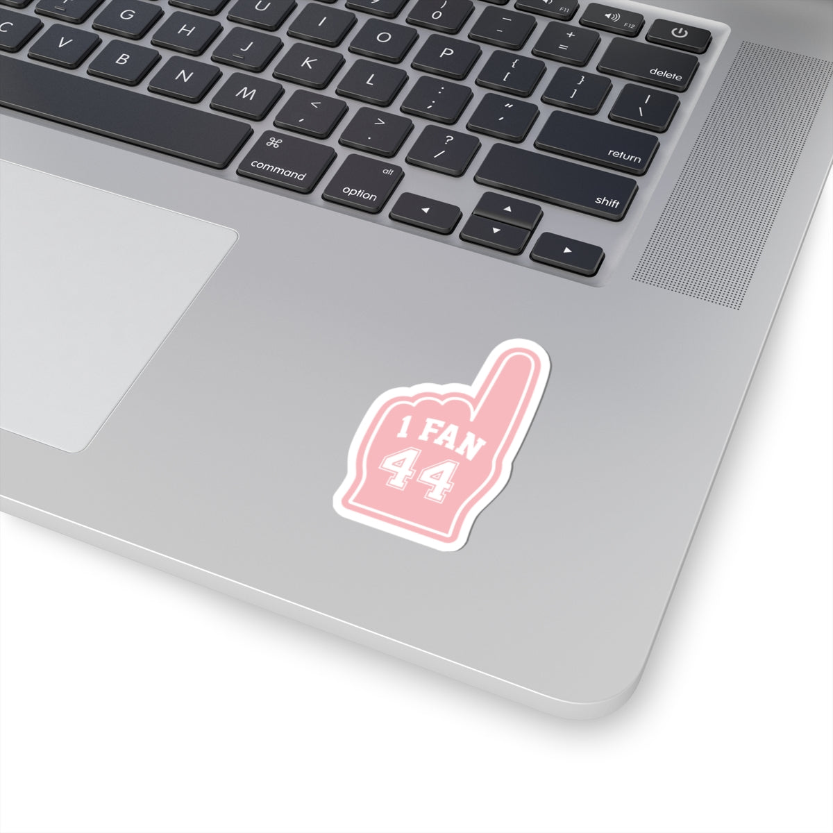 "1 FAN 44" Pink Sports Romance Decal