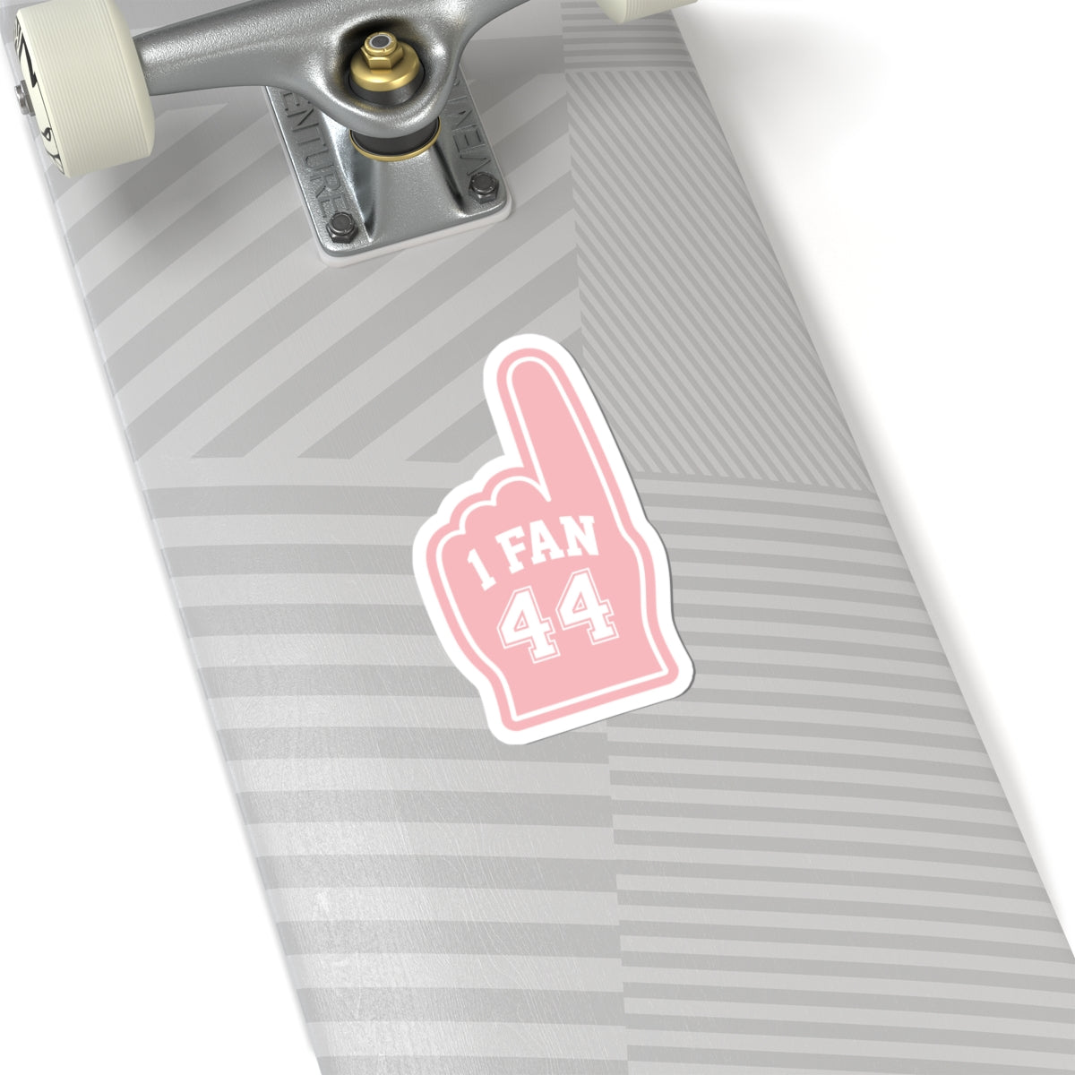 "1 FAN 44" Pink Sports Romance Decal