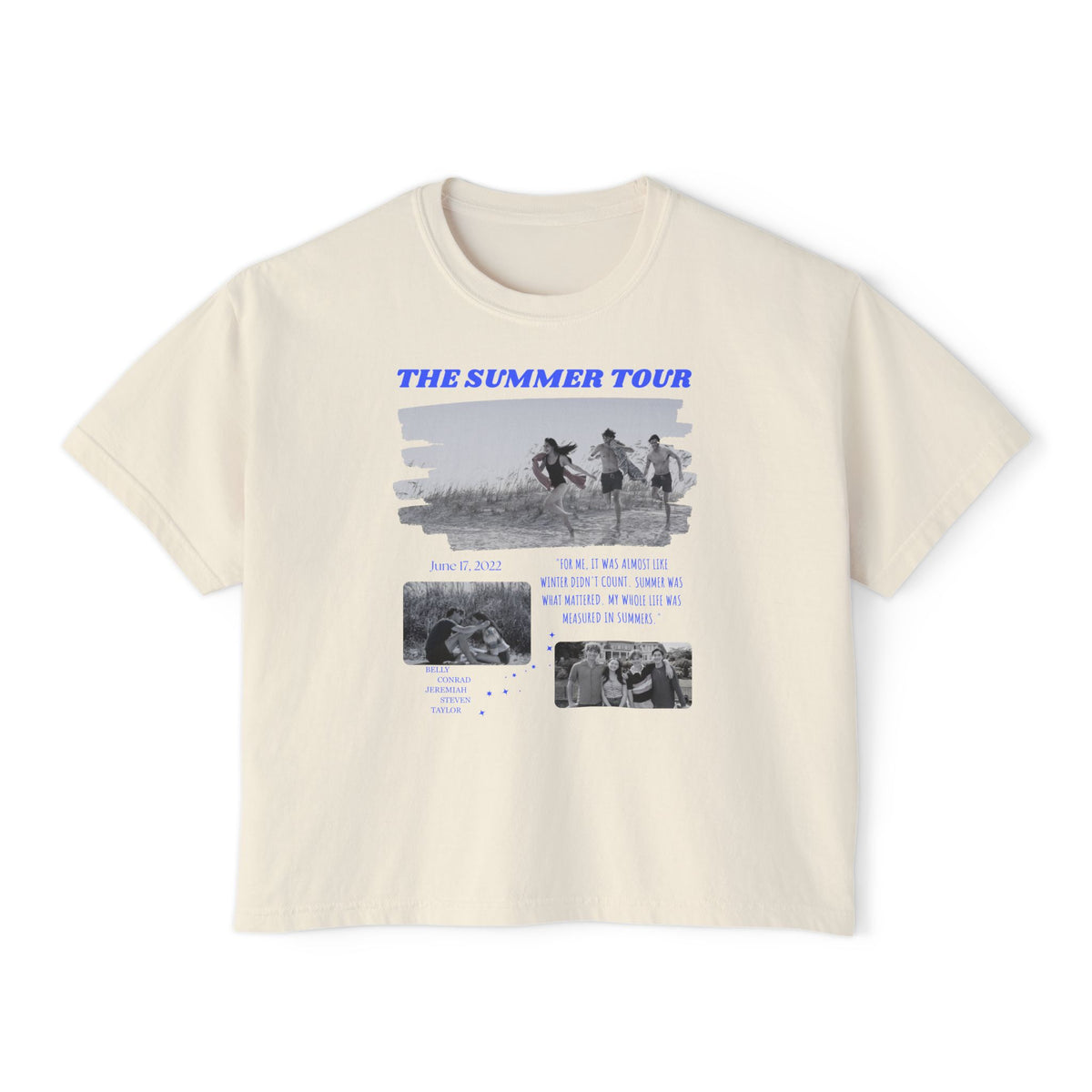 TSITP The Summer Tour inspired Tee | Boxy Bookish Tee | Book Inspired Apparel