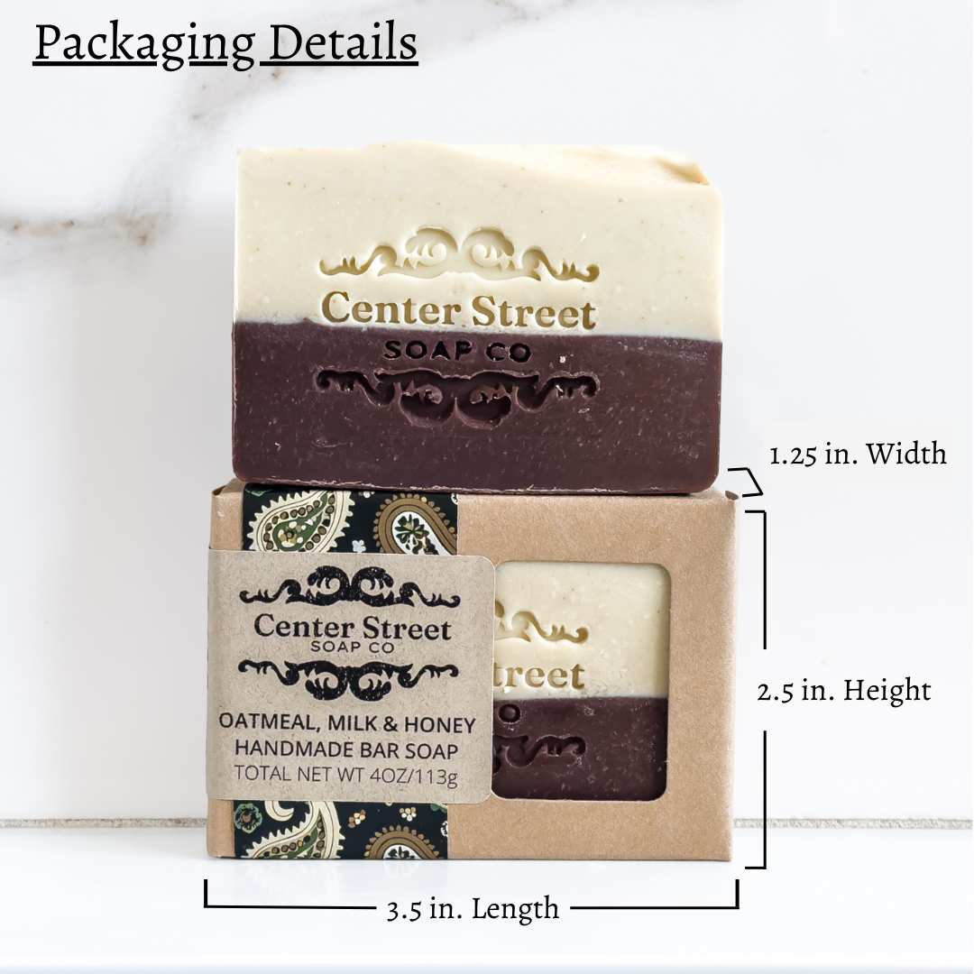 Oatmeal, (Goat's) Milk & Honey Handmade Bar Soap - 4oz