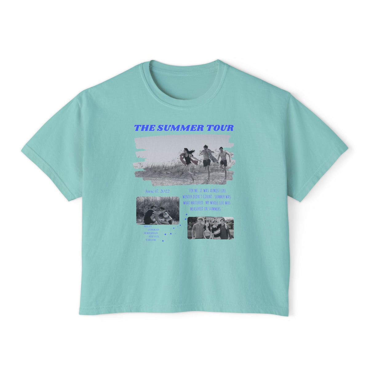 TSITP The Summer Tour inspired Tee | Boxy Bookish Tee | Book Inspired Apparel