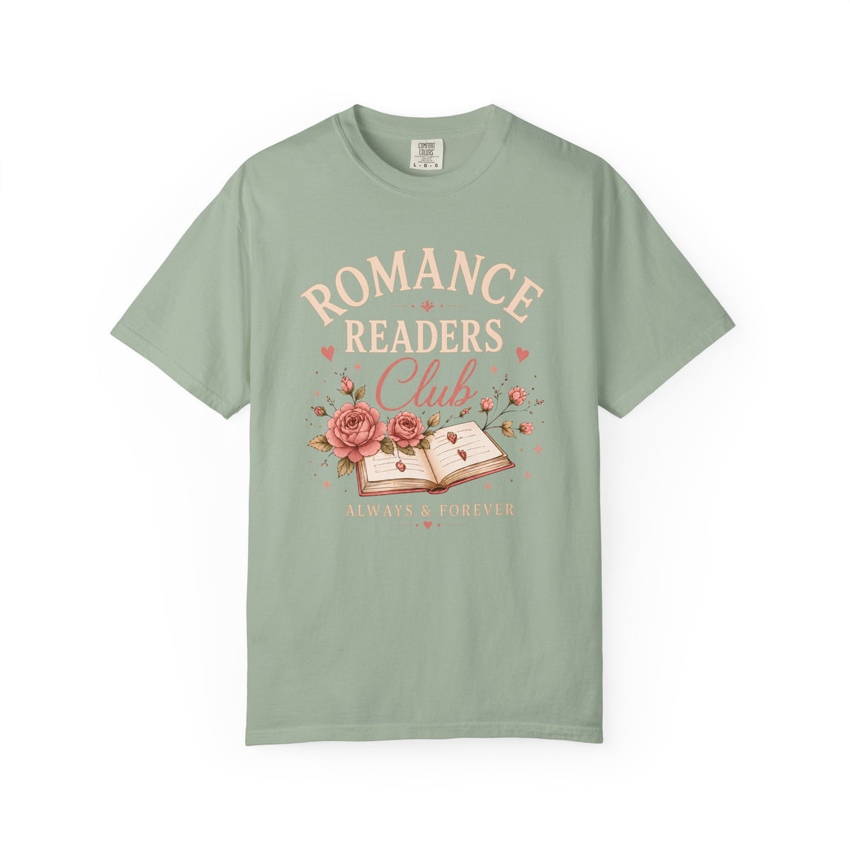 Romance Readers Club T‑Shirt — "Always & Forever" Floral Book Lover Tee