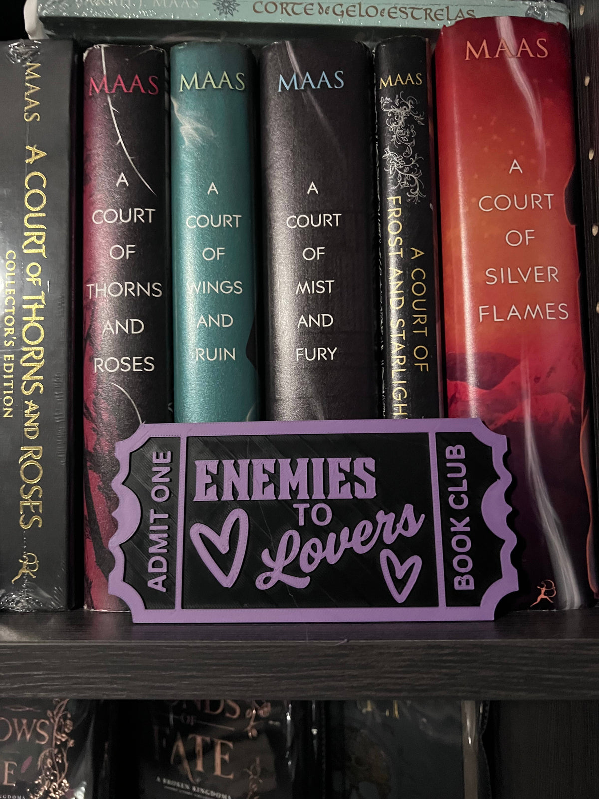 Ticket Stub Bookshelf Decor- 3D printed 