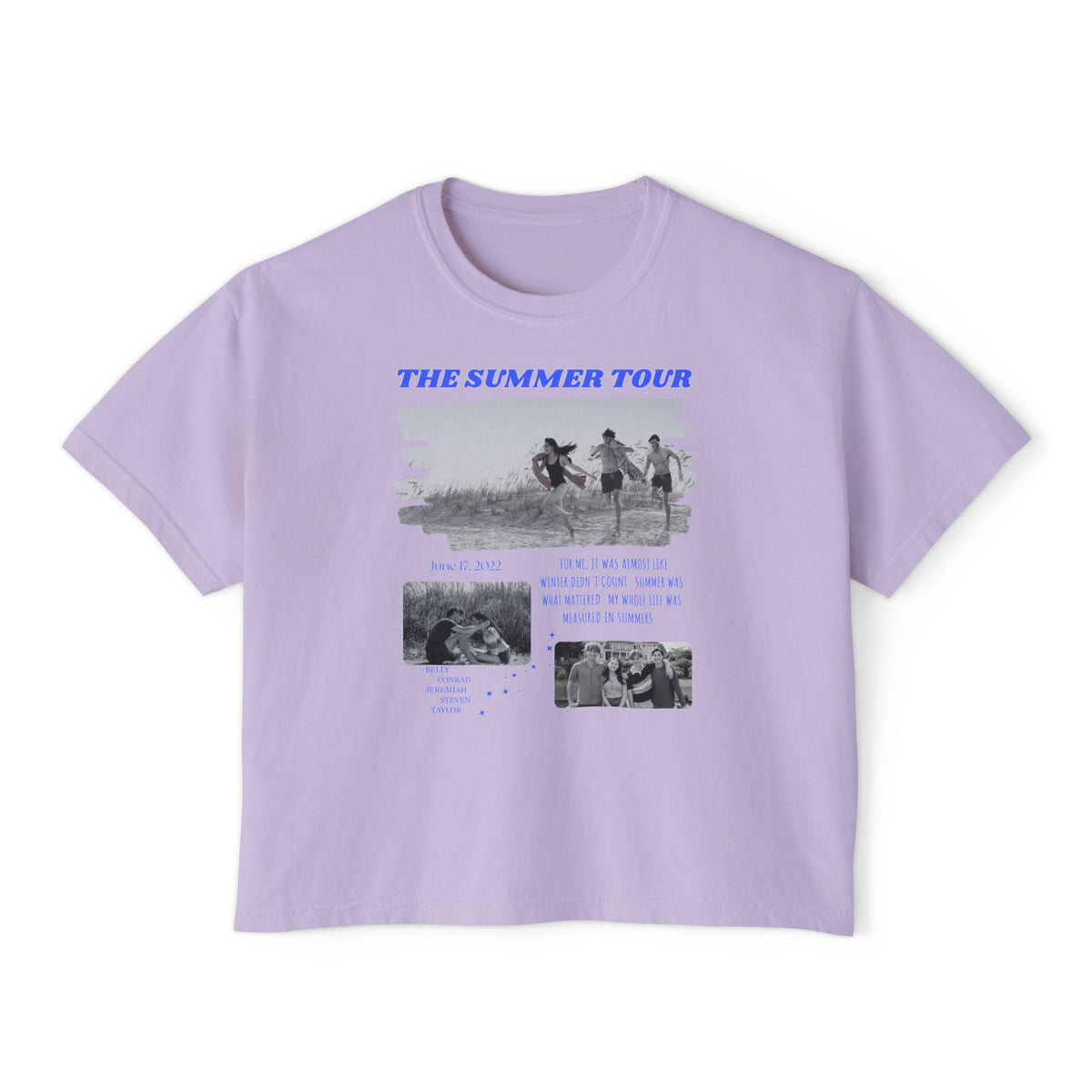 TSITP The Summer Tour inspired Tee | Boxy Bookish Tee | Book Inspired Apparel