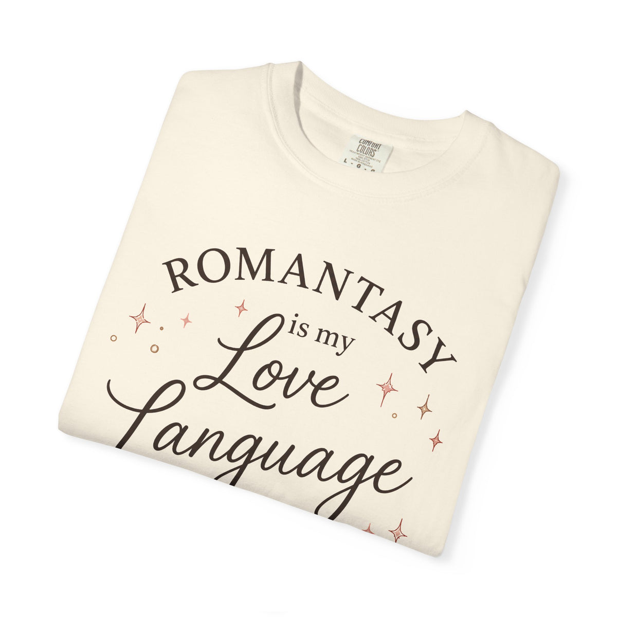T-Shirt — "Romantasy Is My Love Language" Floral Sword Graphic