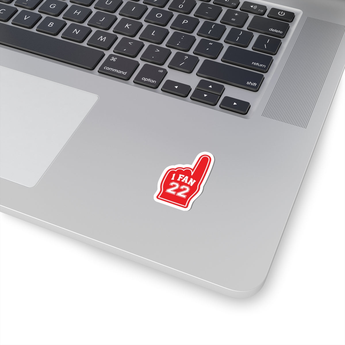 "1 FAN 22" Red Sports Romance Decal