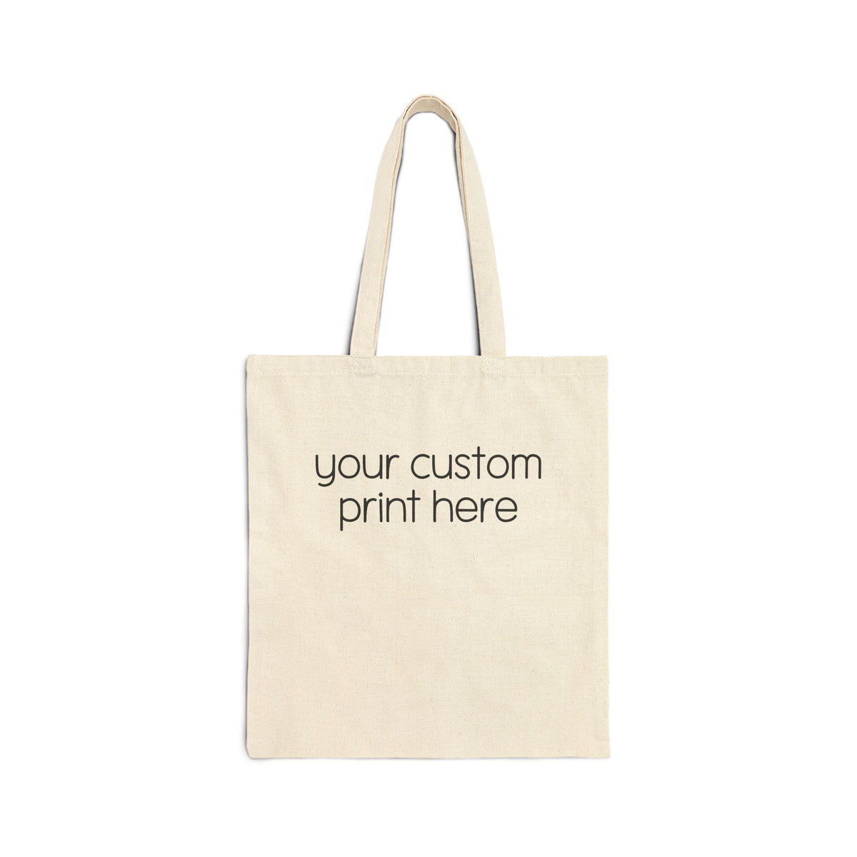 Canvas Tote Bag — Cute Illustrated Collage Design (Custom Print)