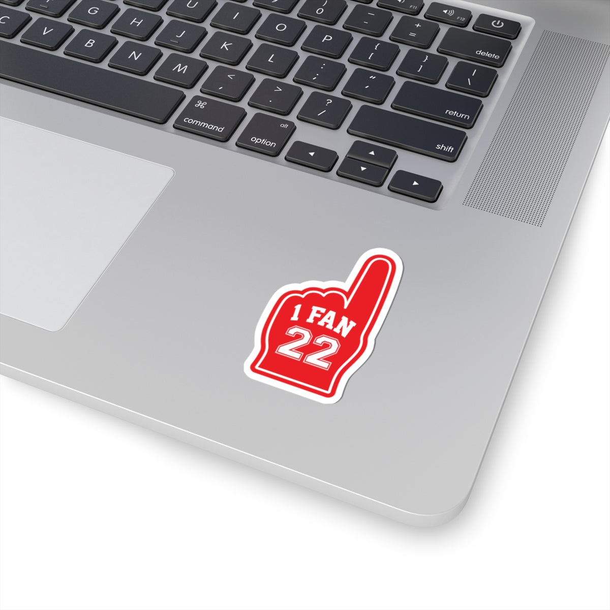 "1 FAN 22" Red Sports Romance Decal