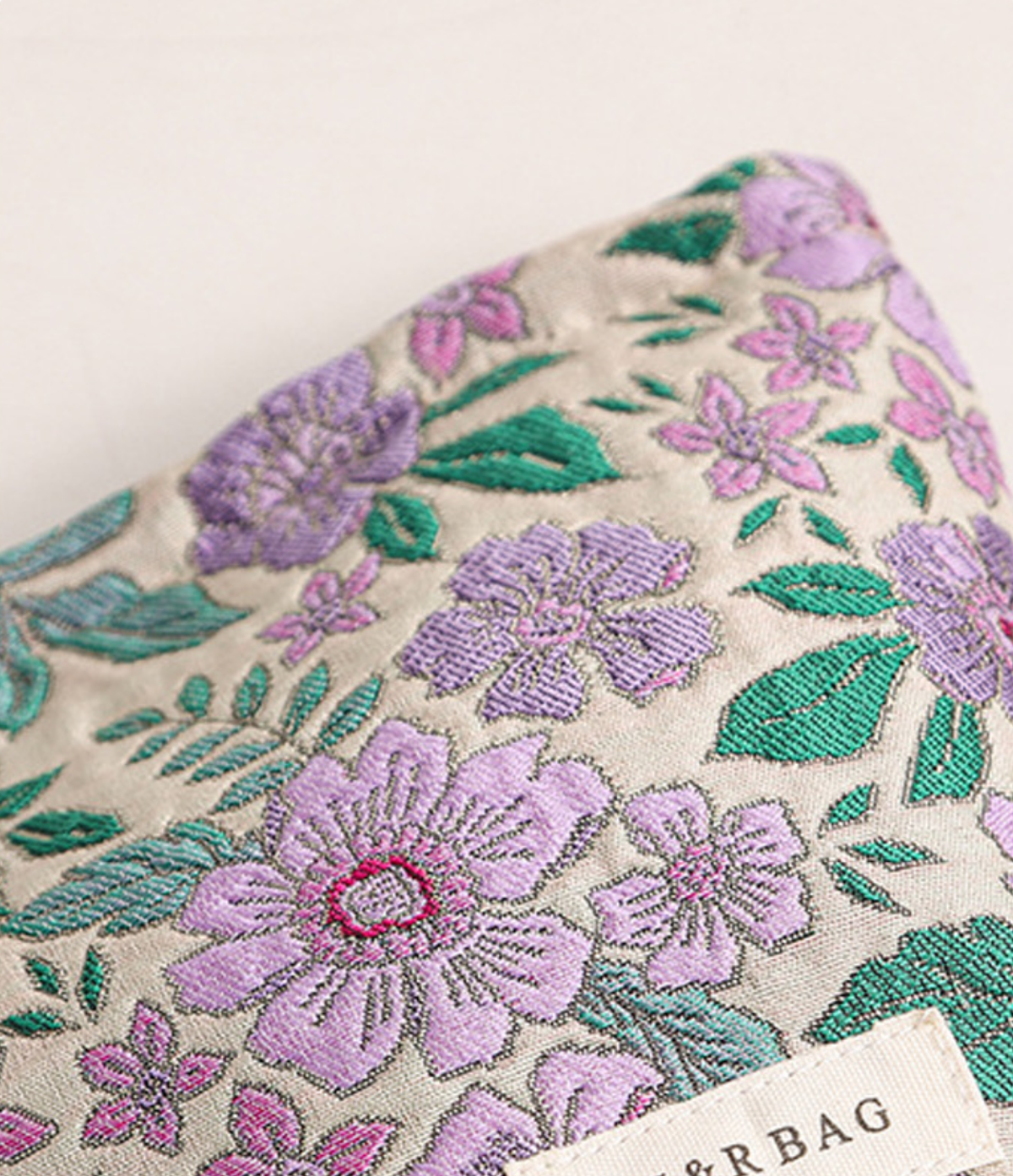 Purple Floral Cosmetic Pouch
