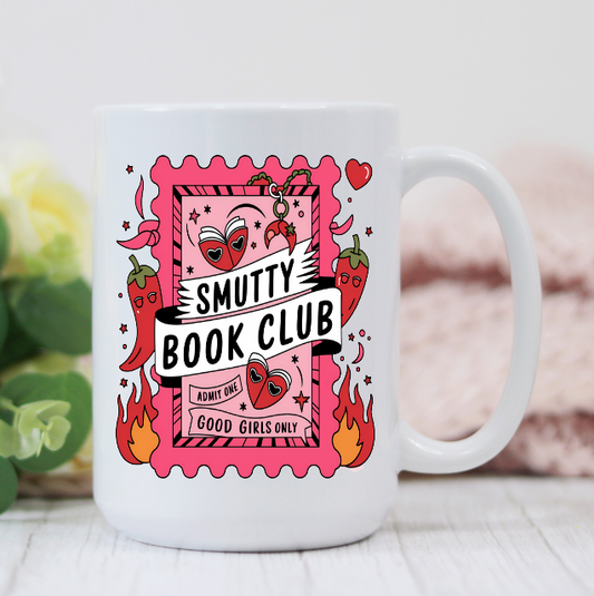 Smutty Book Club 15oz Coffee Mug