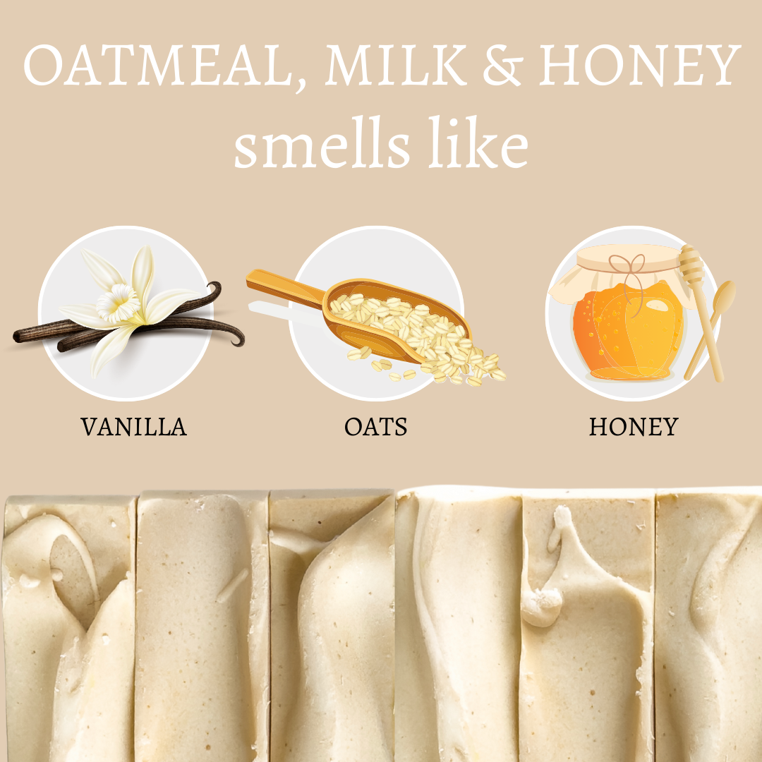 Oatmeal, (Goat's) Milk & Honey Handmade Bar Soap - 4oz