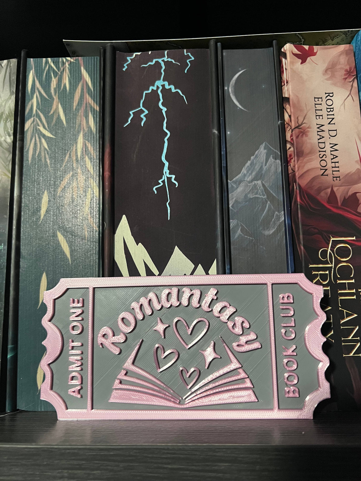 Ticket Stub Bookshelf Decor- 3D printed 